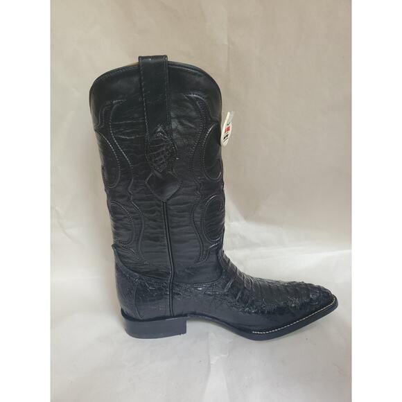 LOS ALTOS BLACK GENUINE CROCODILE CAIMAN TAIL J-TOE WESTERN BOOT 7EE 900205 main image 4